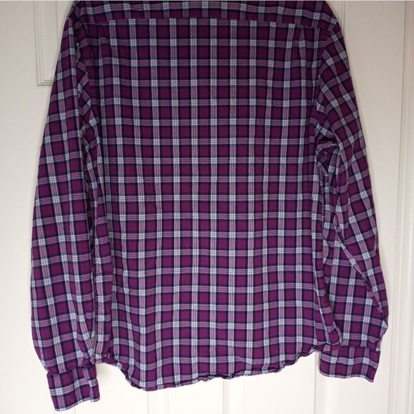 Old Navy EverydayShirtRegularFitBuiltinFlex XL PlaidLngslvsPocket ButtonUp Men's - Picture 8 of 8